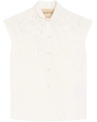 Valentino Garavani - Embroidered Poplin Shirt - Lyst