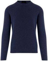 Tagliatore - Crew-Neck Raglan-Sleeve Sweater - Lyst
