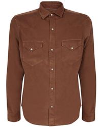 Canali - Corduroy Western Shirt - Lyst