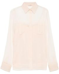 Ermanno Scervino - Sheer Button-Up Shirt - Lyst
