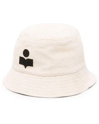 Isabel Marant - Logo-embroidered Corduroy Bucket Hat - Lyst