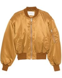 Entire studios - Cropped Broad Bomber Jacket - Lyst