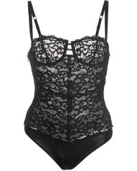 Fleur du Mal - Charlotte Lace Balconette Bodysuit - Lyst