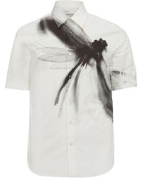 Alexander McQueen - Camisa con estampado Dragonfly - Lyst