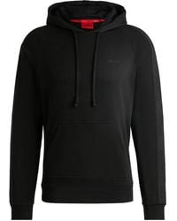 HUGO - Logo-Embroidered Hoodie - Lyst