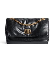 Balenciaga - Medium Monaco Chain-strap Shoulder Bag - Lyst