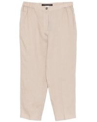Marina Rinaldi - Elasticated-Waistband Trousers - Lyst