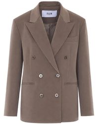 ELEH - Double-Breasted Peak-Lapels Blazer - Lyst