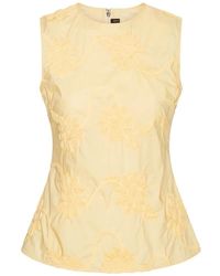 ROTATE BIRGER CHRISTENSEN - Flower Sleeveless Top - Lyst
