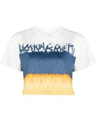 Alberta Ferretti - Tie-dye Print Cotton T-shirt - Lyst