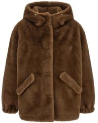 Lou Andrea - Hooded Faux-Fur Jacket - Lyst