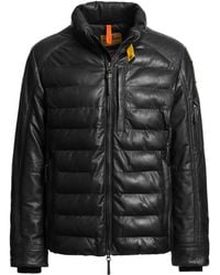 Parajumpers - Earnie Quilted Leather Jacket - Lyst