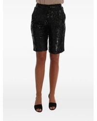 Dolce & Gabbana - Sequin-Embellished Knee-Length Shorts - Lyst
