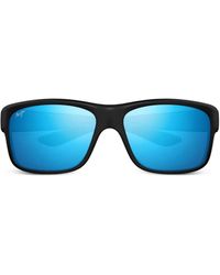 Maui Jim - Verspiegelte Sonnenbrille mit eckigem Gestell - Lyst