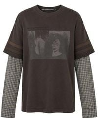 ANDERSSON BELL - Layered-Sleeve Graphic-Print T-Shirt - Lyst