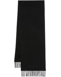 Saint Laurent - Embroidered Canvas Scarf - Lyst