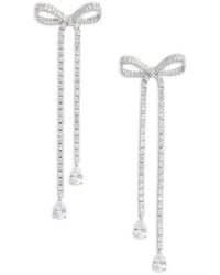 Self-Portrait - Boucles D'Oreilles À Ornements En Cristal - Lyst