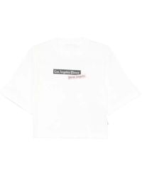 Palm Angels - T-Shirt Met Logoprint - Lyst