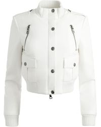 Alice + Olivia - Giacca crop in finta pelle - Lyst