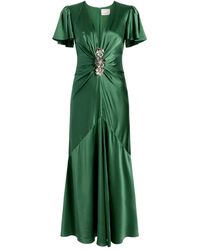 Cinq À Sept - Kordyn Embellished Midi Dress - Lyst