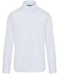 Corneliani - Striped Button-Up Shirt - Lyst
