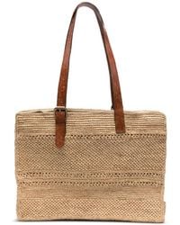 IBELIV - Nomade Woven-Raffia Tote Bag - Lyst