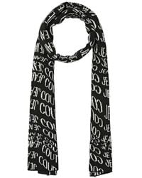 Versace Jeans Couture - Logo-Pattern Knitted Scarf - Lyst