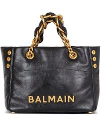 Balmain - Kleine 1945 Handtasche aus weichem Leder - Lyst
