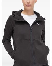 PUMA - Logo-Print Zip-Up Hoodie - Lyst
