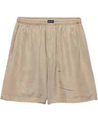 Prada - Silk Bermudas - Lyst