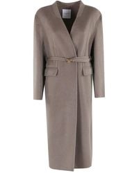 Isabelle Blanche - Belted Single-Breasted Coat - Lyst