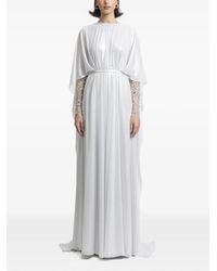 Gemy Maalouf - Embellished-Sleeve Maxi Dress - Lyst