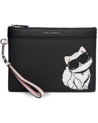 KARL LAGERFELD - Ikon Choupette Pouch - Lyst