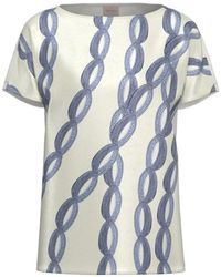 Emme - Chain-Print Short-Sleeve Blouse - Lyst