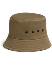 Marni - Fischerhut Mit Logo-Stickerei - Lyst