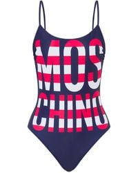 Moschino - ロゴ ワンピース水着 - Lyst
