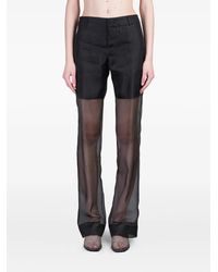 Del Core - Silk Trousers - Lyst
