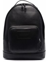 Emporio Armani - Logo Leather Backpack - Lyst