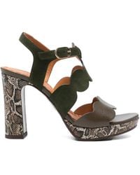 Chie Mihara - Caliga Scalloped Sandals - Lyst