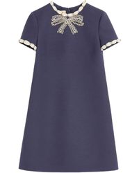 Valentino Garavani - Crepe Couture Minidress - Lyst