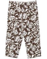 Hed Mayner - Floral-Print Drawstring Trousers - Lyst