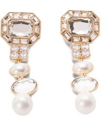 Self-Portrait - Drop-Design Earrings - Lyst