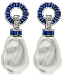 Juwelina Paris - Pendientes Con Perla Y Diseño Barroco - Lyst