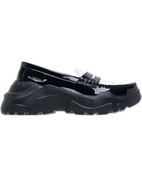 we11done - Mocassins Bicolores À Plateforme - Lyst