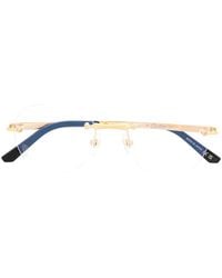 Cartier - Santos De Cartier Rimless Glasses - Lyst