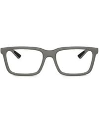 Prada Linea Rossa - Square-Frame Logo Glasses - Lyst