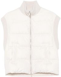 ブルゾン Lorena Antoniazzi Quilted Gilet Lorena Antoniazzi Quilted Gilet in White | Lyst