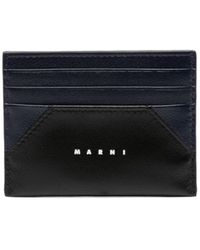Marni - Logo-print Leather Cardholder - Lyst