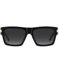 DSquared² - Logo-Plaque Square-Frame Sunglasses - Lyst