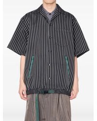 Kolor - Buckle Striped Shirt - Lyst